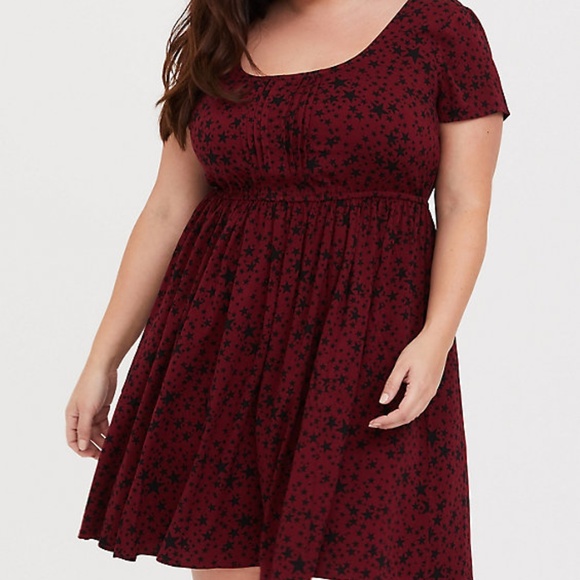 torrid Dresses & Skirts - Torrid challis skaters dress with stars 2X